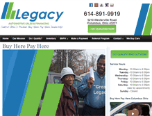 Tablet Screenshot of legacydeals.com